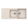 Chậu đá màu kem Häfele 1160mm HS19-GED2S80 570.35.470