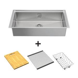 Chậu Inox Hafele 860mm HS24-SSN1S-8644 567.24.477 image 1